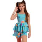 Conjunto Infantil Menina Blogueirinha Conjunto Juvenil Festa Tecido