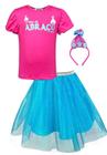 Conjunto Infantil Menina Blusa e Saia Acompanha Tiara Kukiê 73550