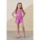 Conjunto Infantil Menina Blusa e Shorts Ice Color cor Lilás - Mon Sucré