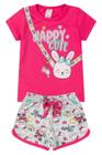 Conjunto Infantil Menina Coelha - Pink