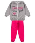 Conjunto Infantil Menina Com Jaqueta Select Cinza