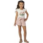 Conjunto Infantil Menina Confortavel Flores Algodão