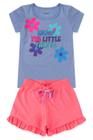 Conjunto Infantil Menina - Enjoy The Little Things - Lilás e Pink