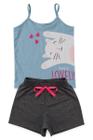 Conjunto Infantil Menina Have A Lovely Day Shorts Moletinho