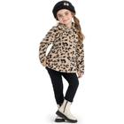 Conjunto Infantil Menina Inverno Casaco Pêlo Jacquard E Calça Molicotton Onça Tam 4 a 8 - Angerô