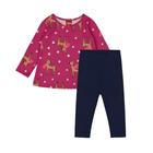 Conjunto Infantil Menina Kyly com Blusa em Meia Malha e Legging em Cotton