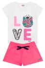 Conjunto Infantil Menina Love Branco