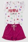 Conjunto Infantil Menina Meow Babadinho