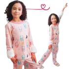 Conjunto Infantil Menina Pijama LONGO MALHA PREMIUM Tam 8 A 16