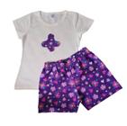 Conjunto Infantil Menina Tamanho 08 - Florzinha