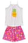 Conjunto Infantil Menina Verão Blusa de Alcinha em Cotton