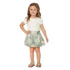 Conjunto Infantil Menina Verão Blusa e Saia Milon 2000538