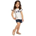 Conjunto Infantil Menina Verão Blusa E Short Milon 2000378