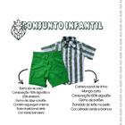 Conjunto Infantil Menino Camisa de linho e Bermuda