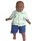 Conjunto infantil menino Camisa em Algodão e Bermuda Jeans Tropical - Colorittá