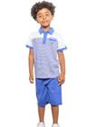 Conjunto infantil menino co polo em listras kiki boy