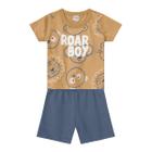 Conjunto infantil menino com bermuda moletinho Brandili