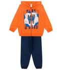 Conjunto Infantil Menino Com Jaqueta Select Laranja