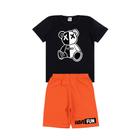 Conjunto Infantil Menino de Verão Camiseta e Bermuda Estampados