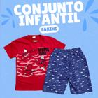 Conjunto infantil menino juvenil Shark