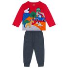 Conjunto Infantil Menino Kyly Moletom Fazendinha Vermelho