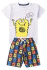 Conjunto Infantil Menino - Monstrinho - Branco