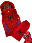 Conjunto Infantil Menino Regata e Shorts Personagem Homem Aranha