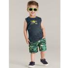 Conjunto Infantil Menino Regata/Short Alligator Brandili