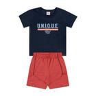 Conjunto Infantil Menino Roupa Masculina Camiseta e Bermuda