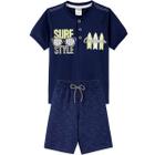 Conjunto Infantil Menino Short Camiseta Coqueiro Tama 4 Ao 8