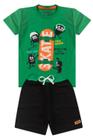 Conjunto Infantil Menino Skate Verde