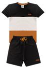 Conjunto Infantil Menino Tricolor Preto