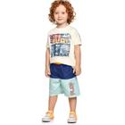 Conjunto Infantil Menino Verão Camiseta E Bermuda Tactel Bike 2 peças Tam 1 a 8 - Angerô