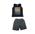 Conjunto Infantil Menino Verão Regata e Bermuda 2 peças - Rei Rex