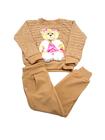 Conjunto infantil para meninas ursinho frio