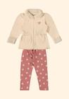 Conjunto infantil Parka Flanelada Legging Flanelada Glinny