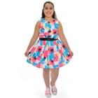 Conjunto Infantil Plus Size Cropped e Saia Barbie Fashion