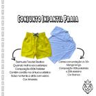 Conjunto Infantil Praia (Camisa Uv e Bermuda Tactel)