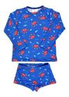 Conjunto Infantil Praia Menino Camisa Sunga Proteção Solar