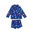 Conjunto Infantil Praia Menino Camisa Sunga Proteção Solar