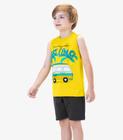 Conjunto Infantil Regata Com Bermuda Rovi Kids Amarelo