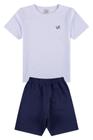 Conjunto Infantil Ribana Aplique Branco