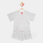 Conjunto Infantil Romitex Enjoy Today Blusa + Short Moletinho Menina