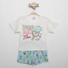 Conjunto Infantil Rovitex Shorts E Blusa Estampado Menina