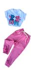 Conjunto Infantil Stich - Margarida - Minnie -Calça Jogguer