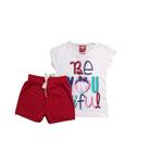 Conjunto Infantil Tamanho 03 Menina Verão Benetex e Solinho