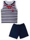 Conjunto Infantil Temático Fantasia Marinheiro Regata e Short