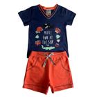 Conjunto Infantil UseDino Verão Menino Shark