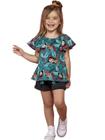 Conjunto Infantil Verão Bata e Short 2 peças - Nanai