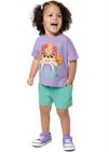 Conjunto infantil verão licenciado patrulha canina malwee kids menina 4-6-8